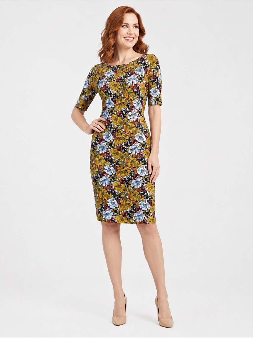 ✂️ 3/$25! Lularoe Julia Dress Floral Vintage Vibes Print Size Medium